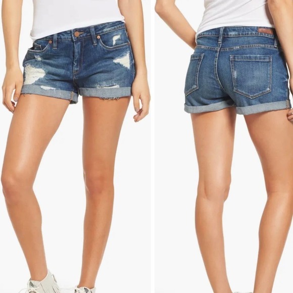 BLANKNYC Denim Slightly Distressed Blue Shorts - Picture 7 of 7